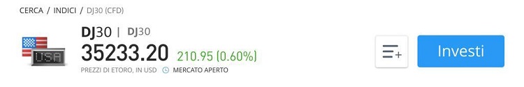 investire sul dow jones