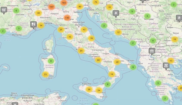Attività che accettano Bitcoin in Italia