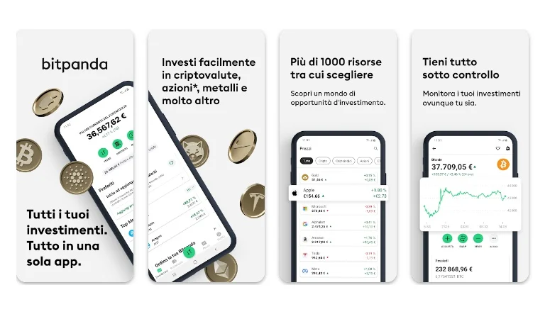 Bitpanda app per criptovalute