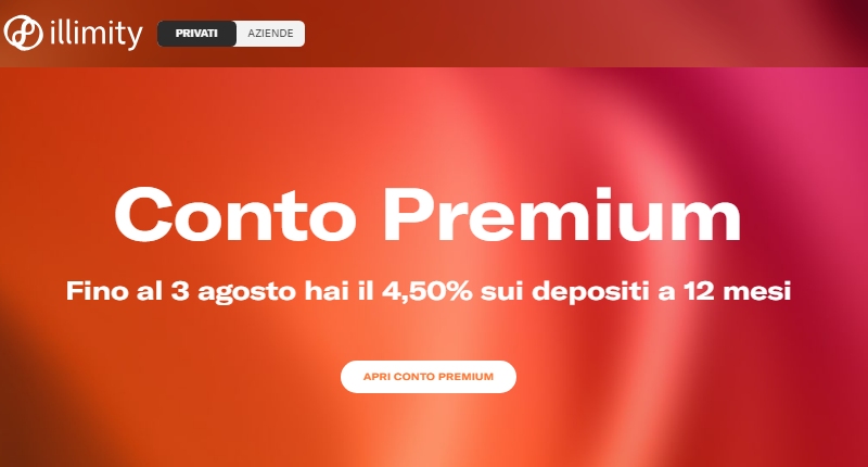 illimity conto corrente con interessi premium