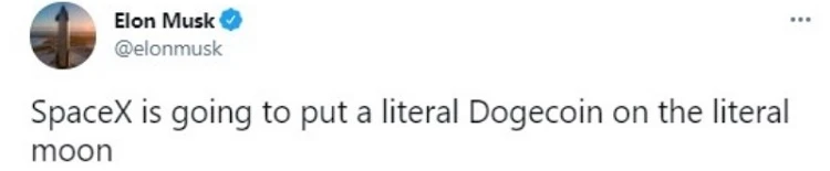 dogecoin tweet elon musk