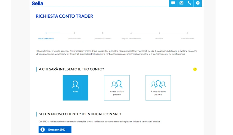 Login Conto Trader