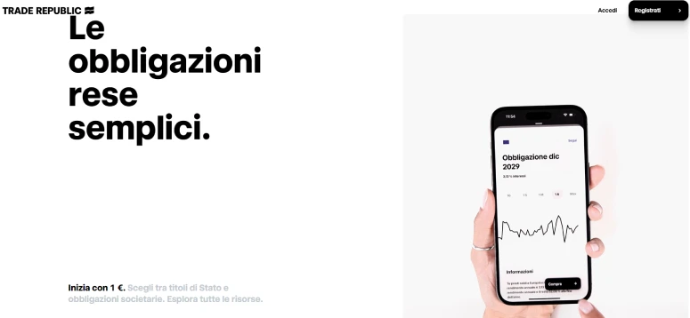 Comprare obbligazioni online con Trade Republic